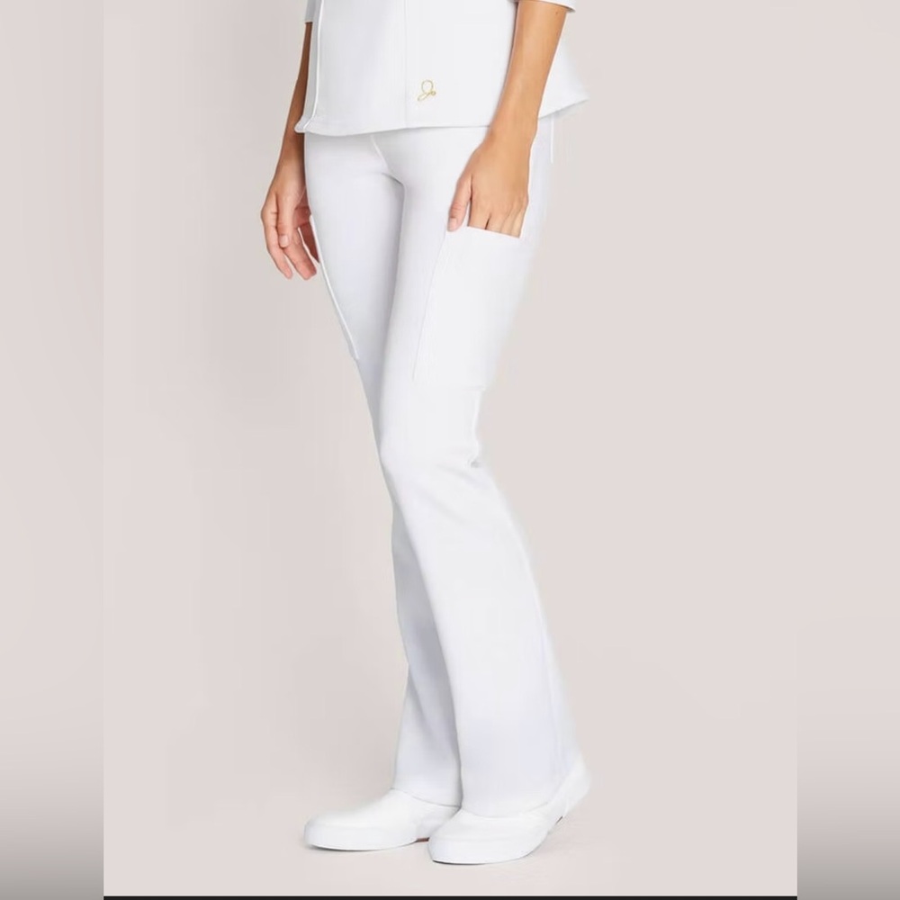 Jaanuu Ponte Zip Front Yoga Style Pants